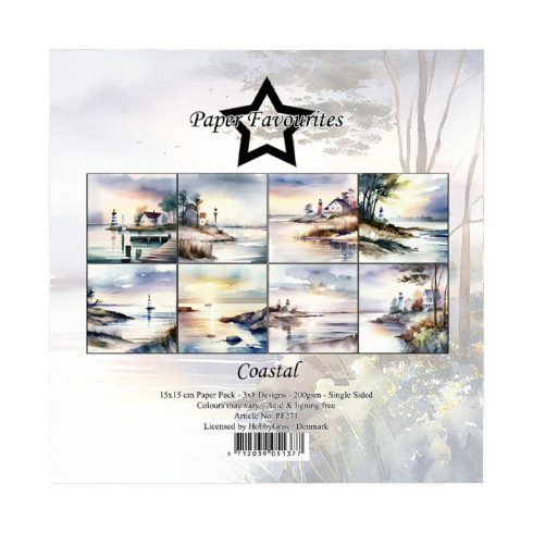 Paper Favourites – Coastal paperilajitelma 15 x 15 cm