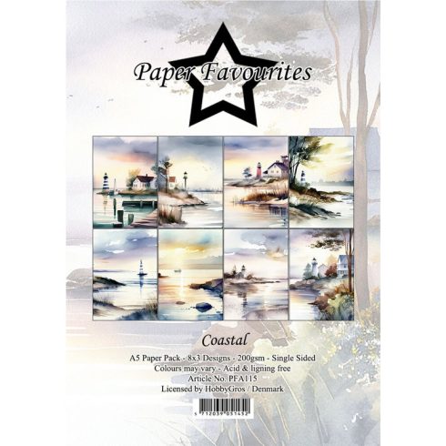 Paper Favourites – Coastal paperilajitelma A5