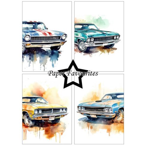 Paper Favourites – Muscle Cars paperilajitelma A5 2