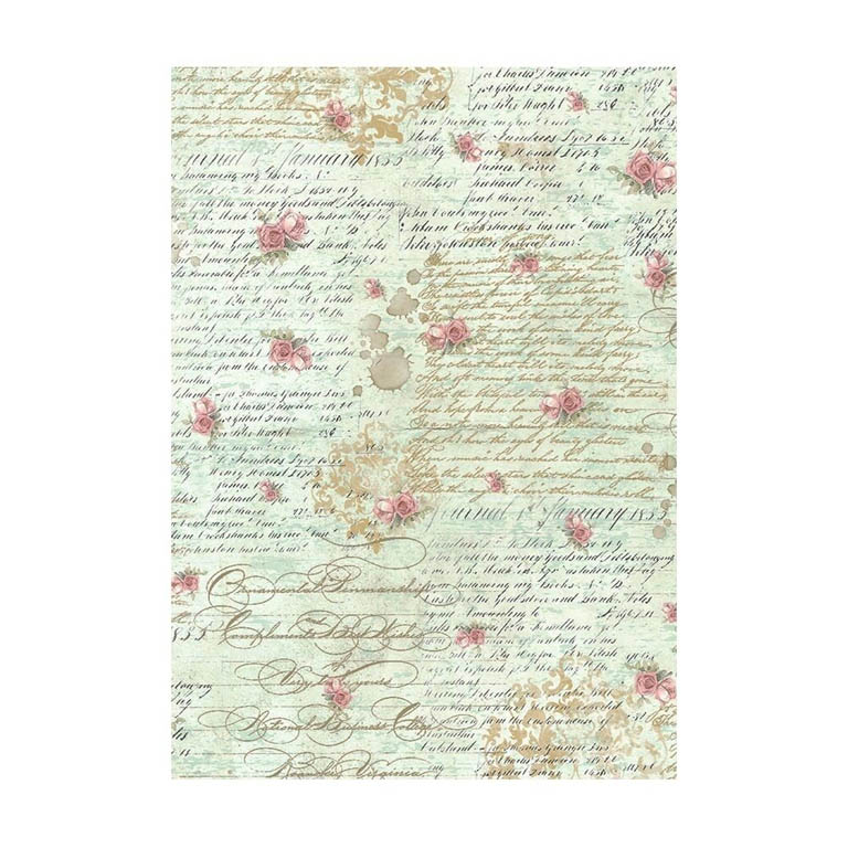 Stamperia riisipaperi – Precious Backgrounds Rice Paper 8kpl (A6) - Image 4