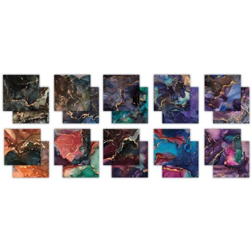 Craft Consortium – Ink Drops Midnight paperilehtio2