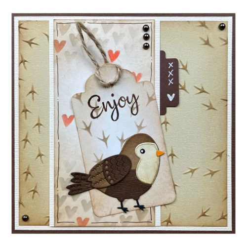 Nellie’s Choice Mixed Media Stencil sapluuna – Bird Feet - Image 2