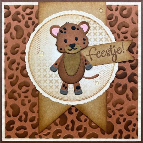 Nellie’s Choice Mixed Media Stencil sapluuna – Leopard - Image 2