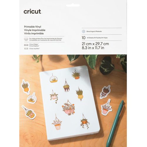 Cricut Printable Vinyl Silver - tulostettava vinyyliarkki hopea 10 kpl