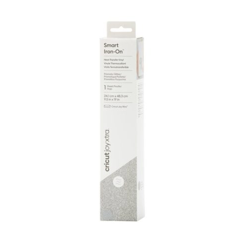 Cricut Joy Xtra Smart Iron-On 9,5″ Prismatic Glitter Silver silityskalvo