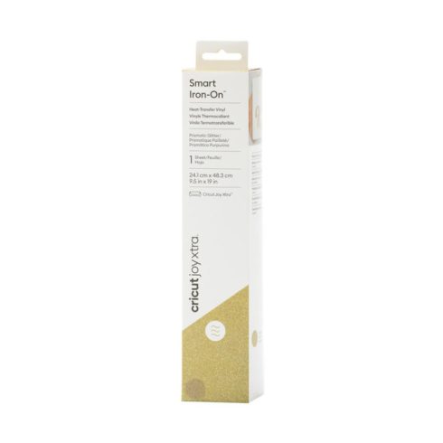 Cricut Joy Xtra Smart Iron-On 9,5″ Prismatic Glitter Gold silityskalvo