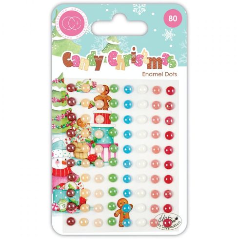 Candy Christmas Adhesive Pearls - liimataustaiset PUOLIHELMET värilajitelma 5mm