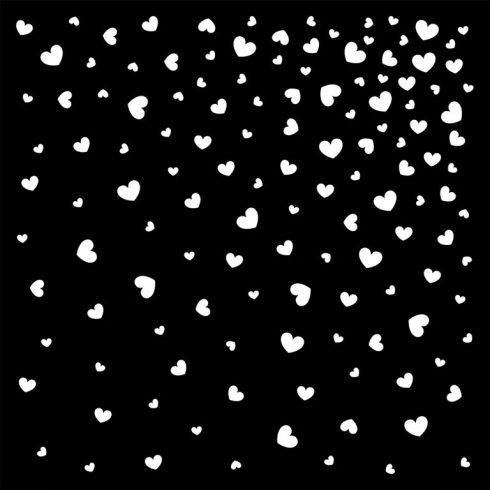Creative Expressions sapluuna – Scattered Hearts1