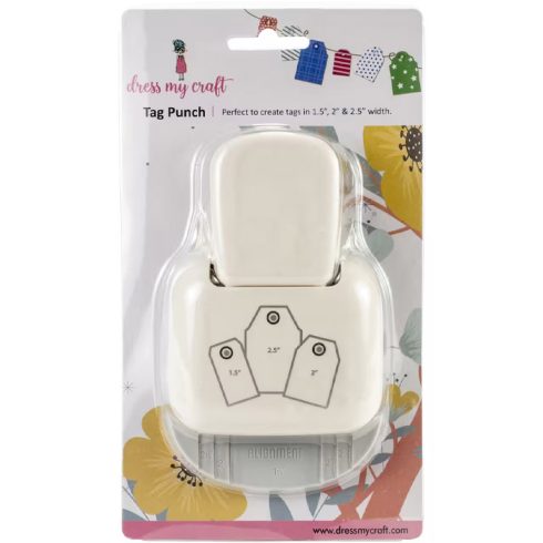 Dress My Craft Tag Punch – Kuviolävistäjä pakettikortti
