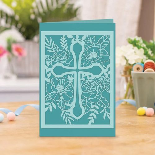 Crafter's Companion stanssi – FLORAL CROSS