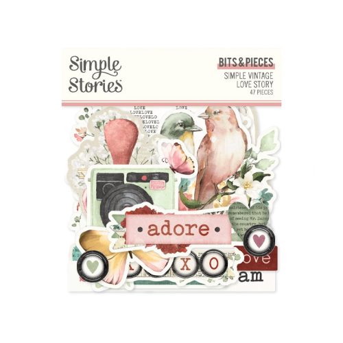 Simple Stories – Bits & Pieces Love Story leikekuvat (47 kpl)