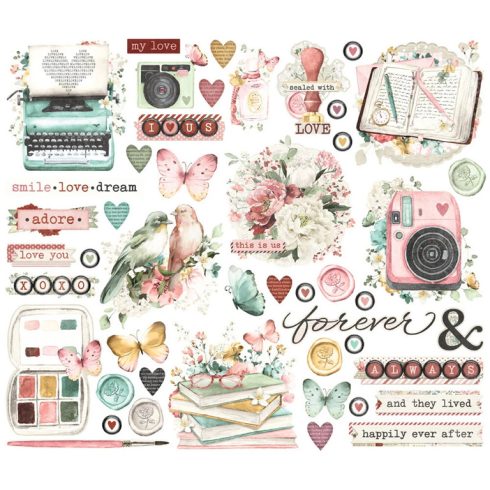Simple Stories – Bits & Pieces Love Story leikekuvat (47 kpl)