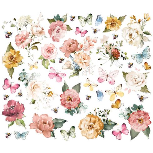 Simple Stories – Floral Bits & Pieces Spring Garden leikekuvat (43 kpl)