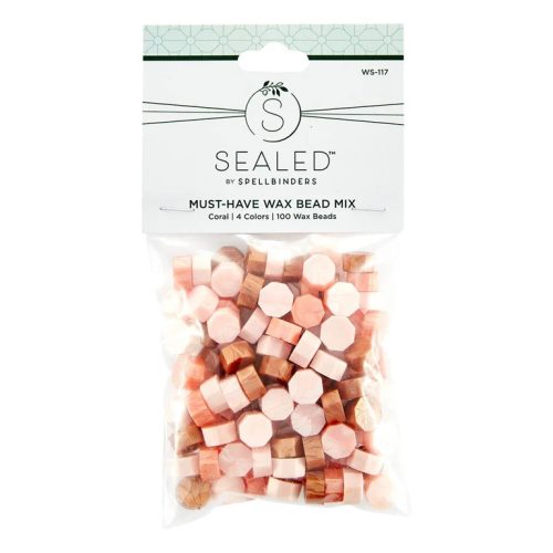 Spellbinders Wax Bead Mix sinetti vahanapit – Coral - Image 2