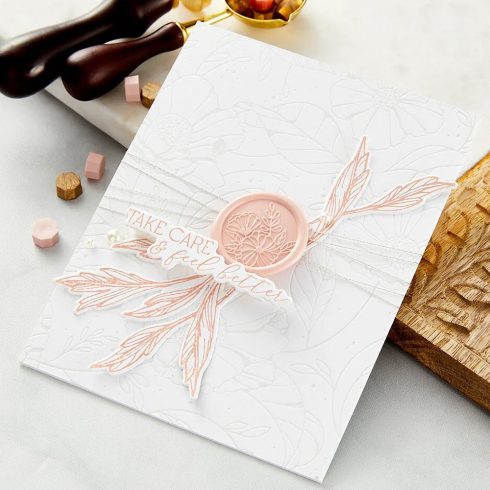 Spellbinders Wax Seal Stamp sinettileimasin – Timeless Blooms2