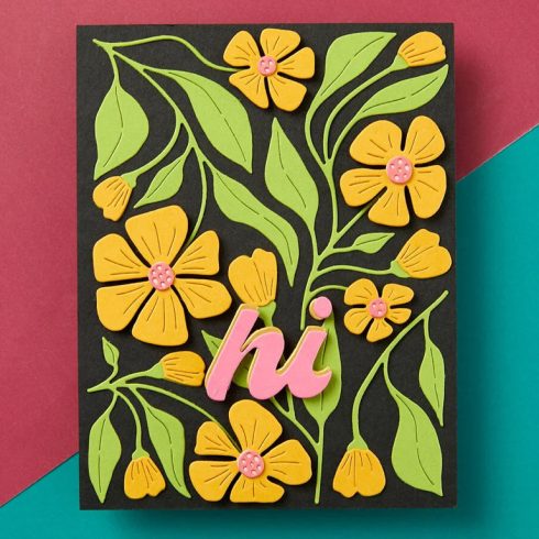 Spellbinders stanssi – FRESH PICKET BUTTERCUPS2