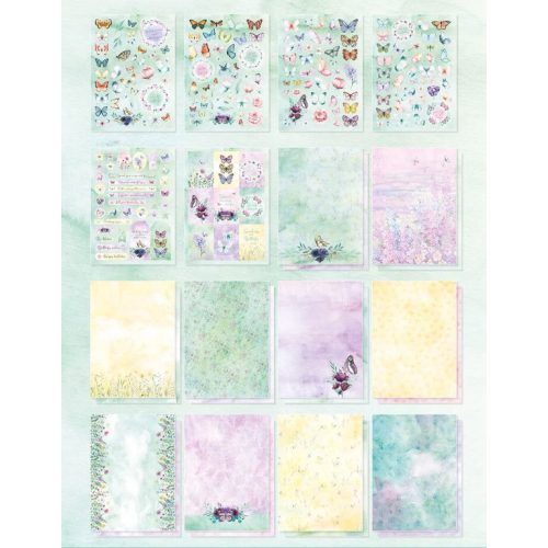 Studio Light Die-Cut Designer Paper Pad – Beautiful Butterfly paperilehtiö A4 - Image 2