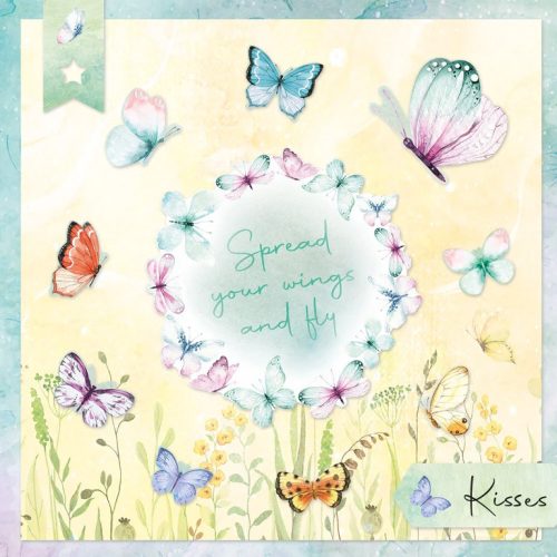 Studio Light Die-Cut Designer Paper Pad – Beautiful Butterfly paperilehtiö A4 - Image 3