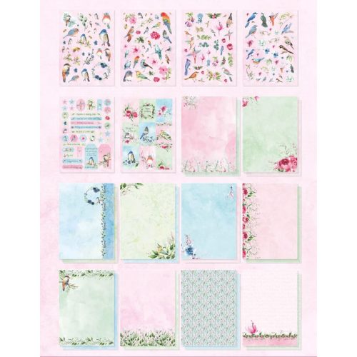 Studio Light Die-Cut Designer Paper Pad – Spring Birds paperilehtiö A4 - Image 10