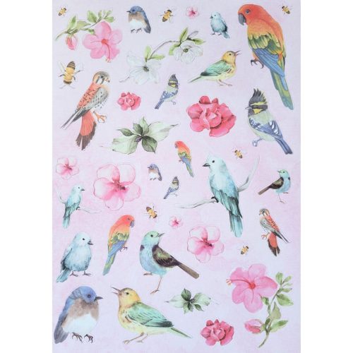 Studio Light Die-Cut Designer Paper Pad – Spring Birds paperilehtiö A4 - Image 4