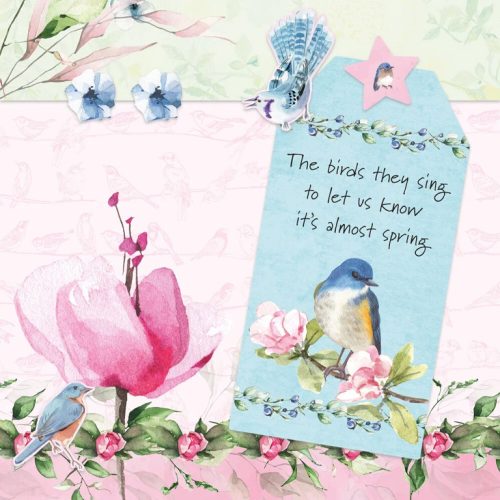 Studio Light Die-Cut Designer Paper Pad – Spring Birds paperilehtiö A4 - Image 11