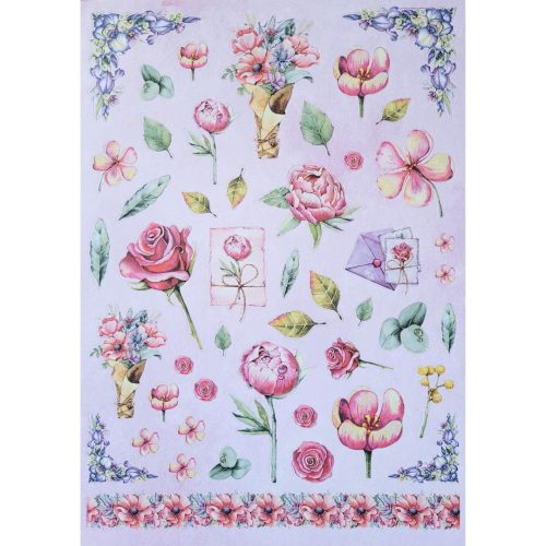 Studio Light Die-Cut Designer Paper Pad – Wildflowers paperilehtiö A4 - Bild 2