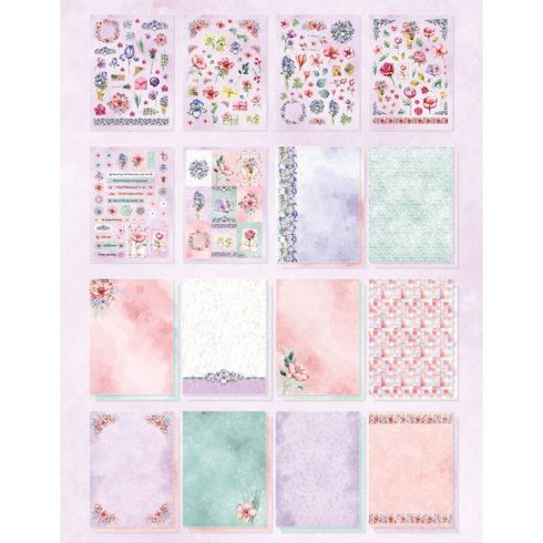 Studio Light Die Cut Designer Paper Pad – Wildflowers paperilehtio1