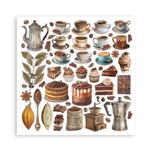 Stamperia – Coffee and Chocolate paperilajitelma 20 x 20 cm - Image 12