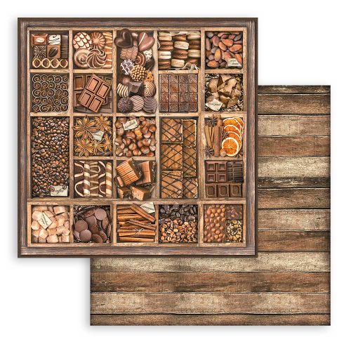 Stamperia – Coffee and Chocolate paperilajitelma 20 x 20 cm - Image 3