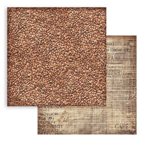 Stamperia – Coffee and Chocolate Backgrounds paperilajitelma 20 x 20 cm - Image 5