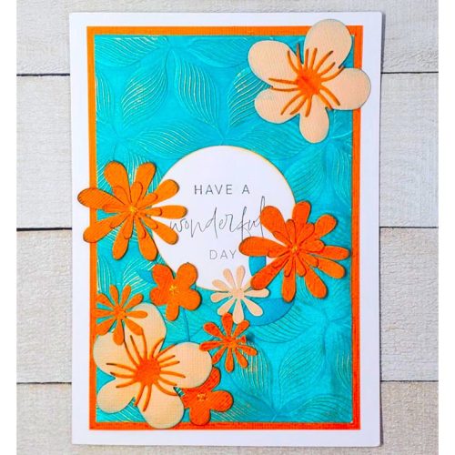 Sizzix 3D kohokuviointikansio Textured Impressions – DEFINED PETALS (A6) - Bild 3