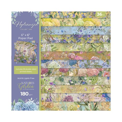 Crafter’s Companion – Hydrangea paperilehtiö 15,2 x 15,2 cm