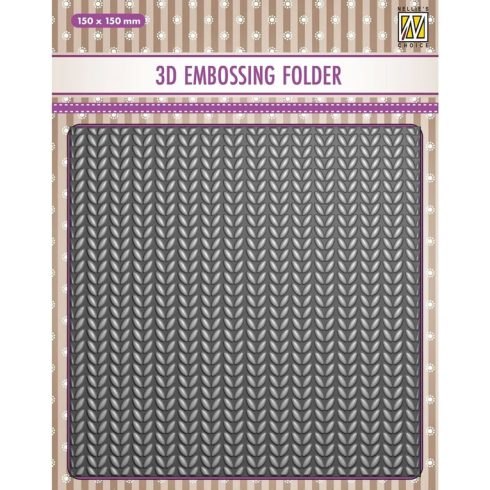 Nellie’s Choice 3D kohokuviointikansio – KNITTING