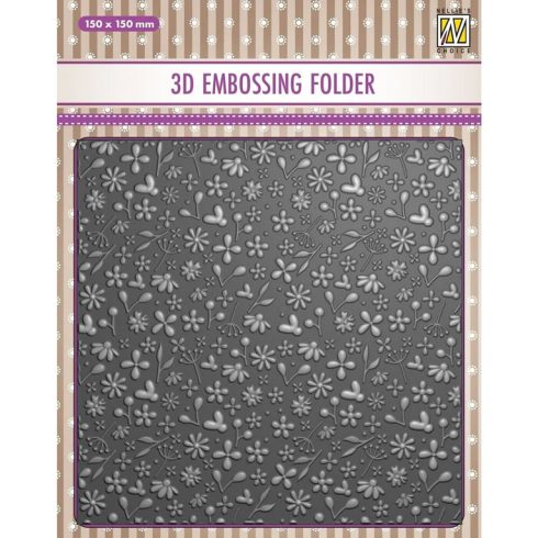 Nellie’s Choice 3D kohokuviointikansio – SPRING FLOWERS