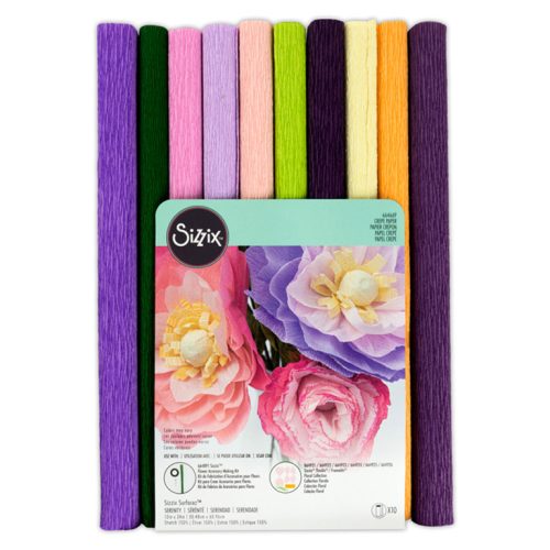 Sizzix Crepe Paper – SERENITY kreppipaperi 31 x 61 cm (10kpl)