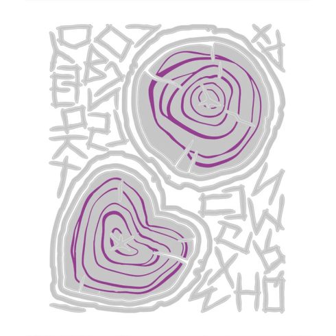 Sizzix Thinlits Colorize stanssi – WOOD SLICE1