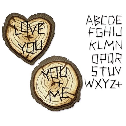 Sizzix Tim Holtz Thinlits stanssi – WOOD SLICE - Image 3