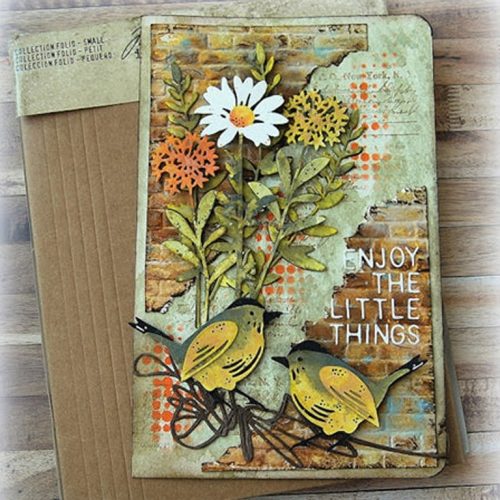 Sizzix Tim Holtz Thinlits stanssi – FEATHERED FRIENDS - Image 5