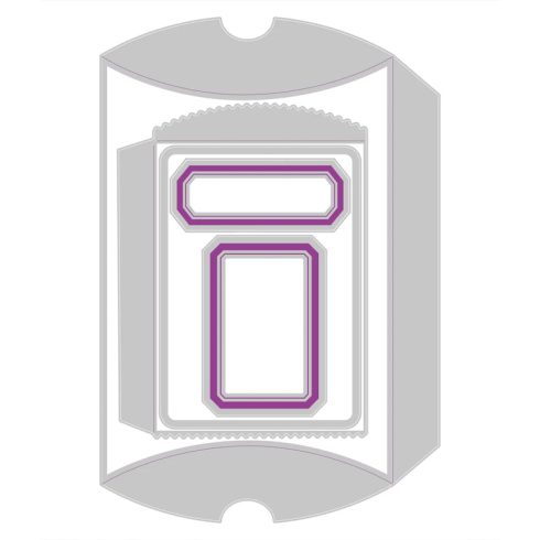 Sizzix Thinlits stanssi – VAULT PILLOW BOX BAG4
