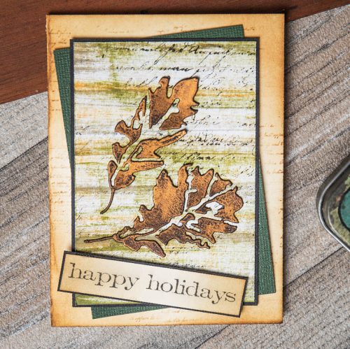 Sizzix Tim Holtz Thinlits stanssi – LEAF PRINT - Image 3