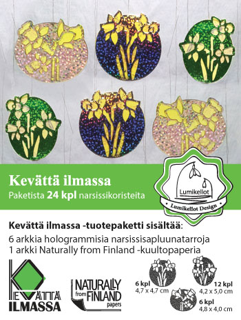 Kevättä ilmassa Narsissikoristeet (24kpl)