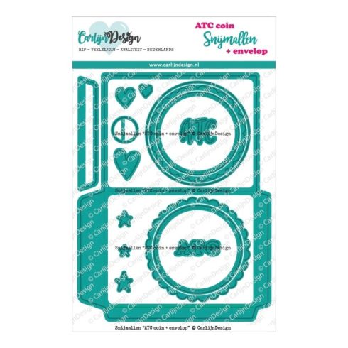 Carlijn Design stanssi – ATC COIN CIRCLES + ENVELOPE