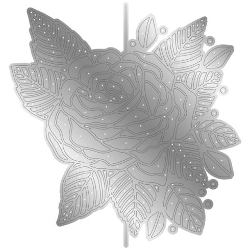 Crafters Companion Half Create a Card stanssi – ROSE BLOOM2