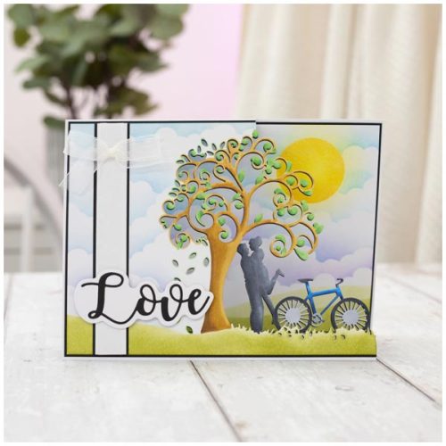 Crafter's Companion Half Create-a-Card stanssi – LOVE IS IN THE AIR - Bild 2