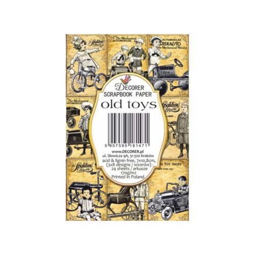 Decorer – Old Toys korttikuvat 7 x 10,8 cm (24 kpl) - Image 2