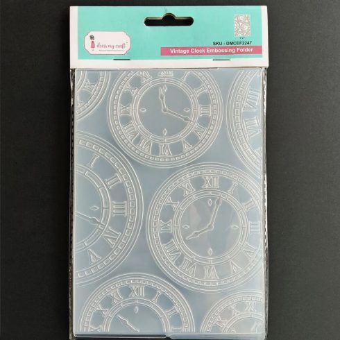 Dress My Craft kohokuviointikansio – VINTAGE CLOCK