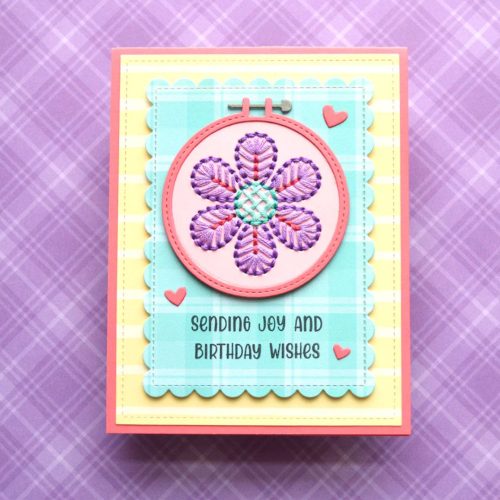 Lawn Fawn stanssi – EMBROIDERY HOOP FLOWER ADD-ON - Image 2