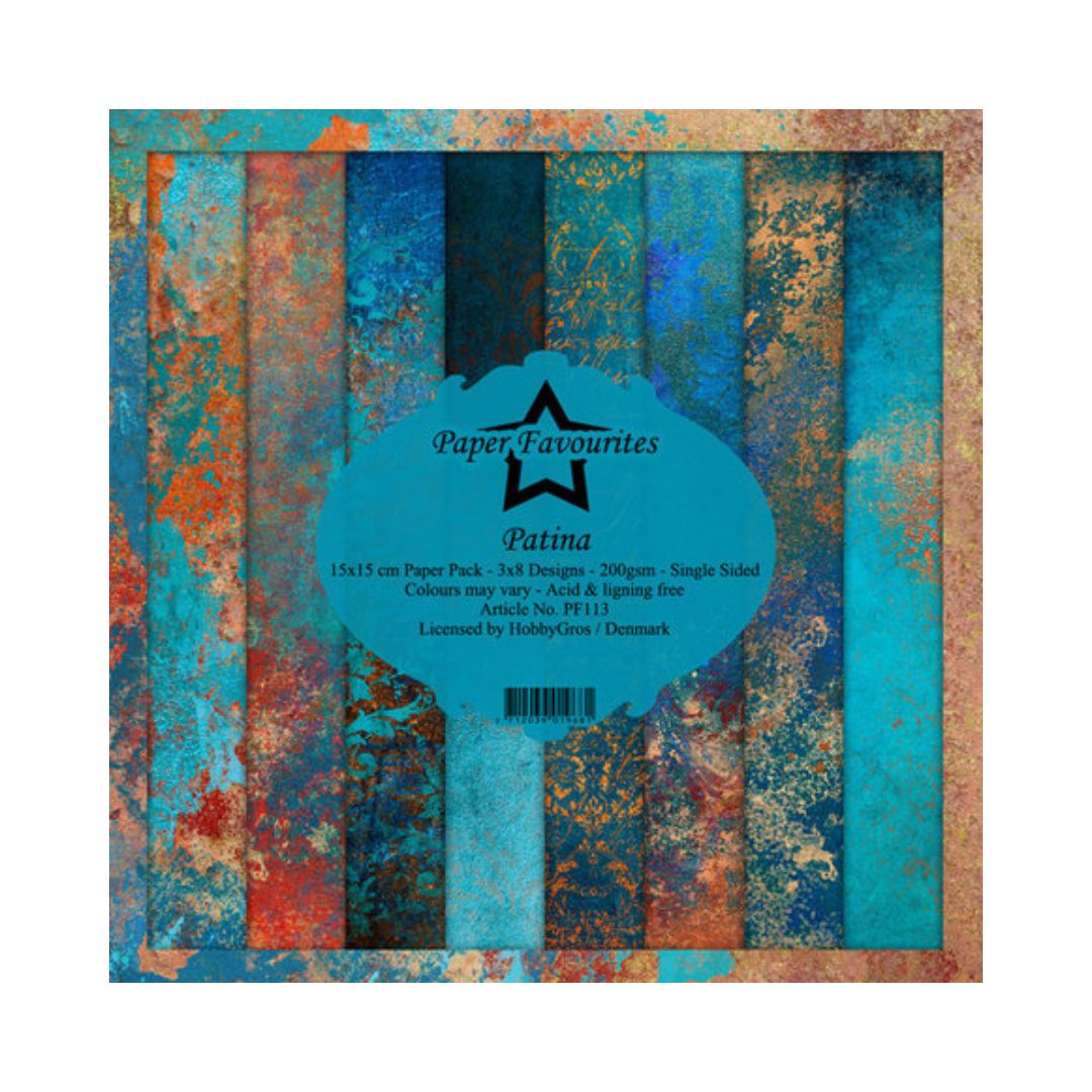 Paper Favourites – Patina paperilajitelma 15 x 15 cm