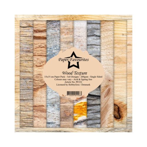 Paper Favourites – Wood Texture paperilajitelma 15 x 15 cm