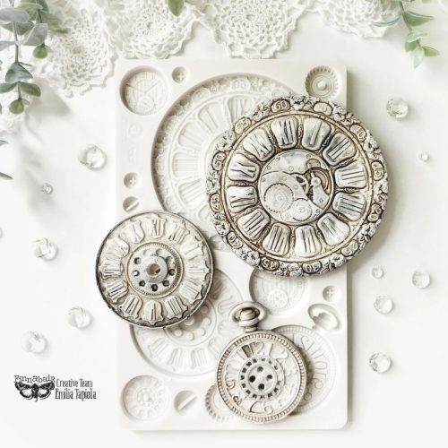 Re·Design with Prima – Clock Faces Decor Mould muotti 13x20cm - Image 4